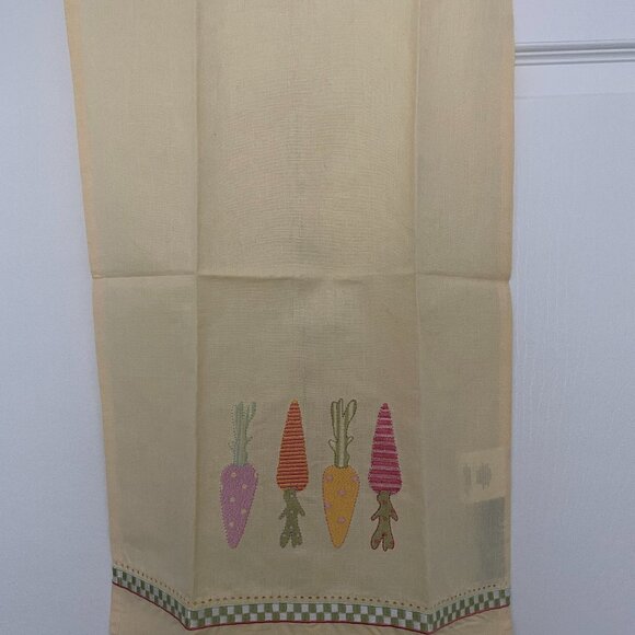 Winter Sale!! MacKenzie Childs Tea Towel "Egg Hunt" - Picture 2 of 4